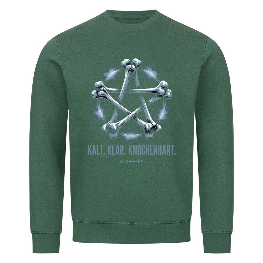 Kalt. Klar. Knochenhart. - Premium Organic Sweatshirt | Sweatshirt | Dark Shadows Arts