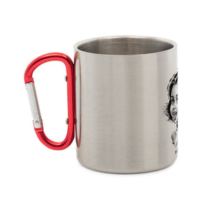 Kleine Vampirin mit Frechmut - Edelstahl - Tasse mit Karabiner | Mug | Dark Shadows Arts