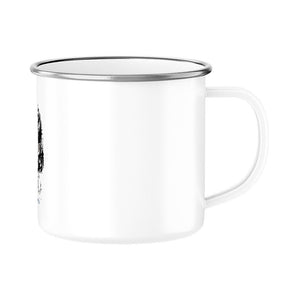Kleine Vampirin mit Frechmut - Emaille Tasse | Mug | Dark Shadows Arts