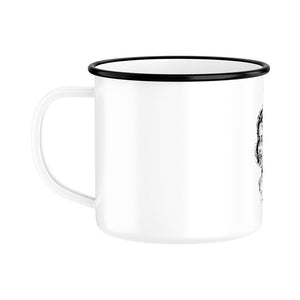 Kleine Vampirin mit Frechmut - Emaille Tasse | Mug | Dark Shadows Arts