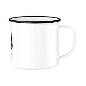 Kleine Vampirin mit Frechmut - Emaille Tasse | Mug | Dark Shadows Arts