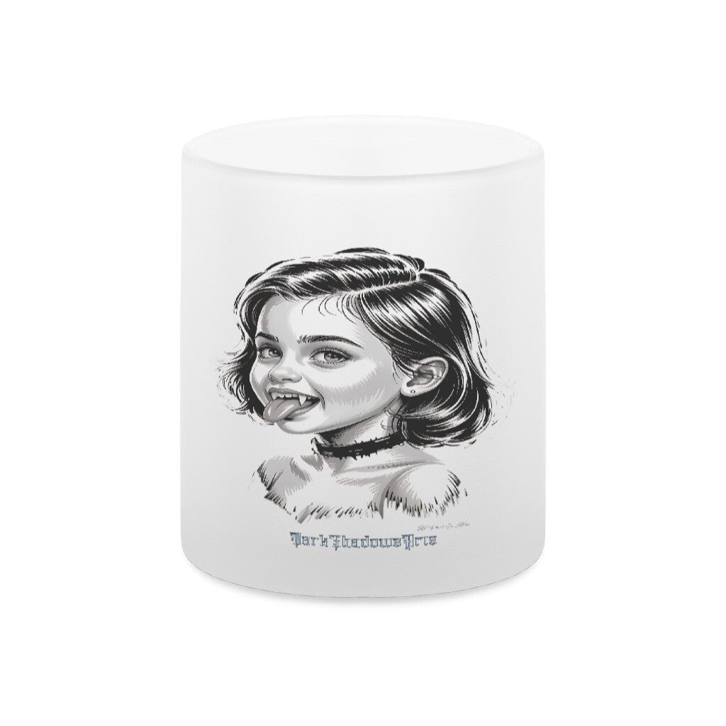 Kleine Vampirin mit Frechmut - Glas - Tasse satiniert | Mug | Dark Shadows Arts