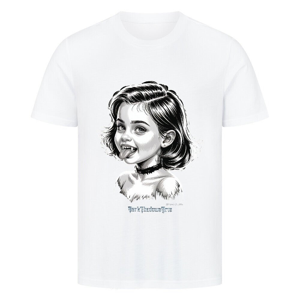 Kleine Vampirin mit Frechmut - HigherBlanks Premium T-Shirt | T-Shirt | Dark Shadows Arts