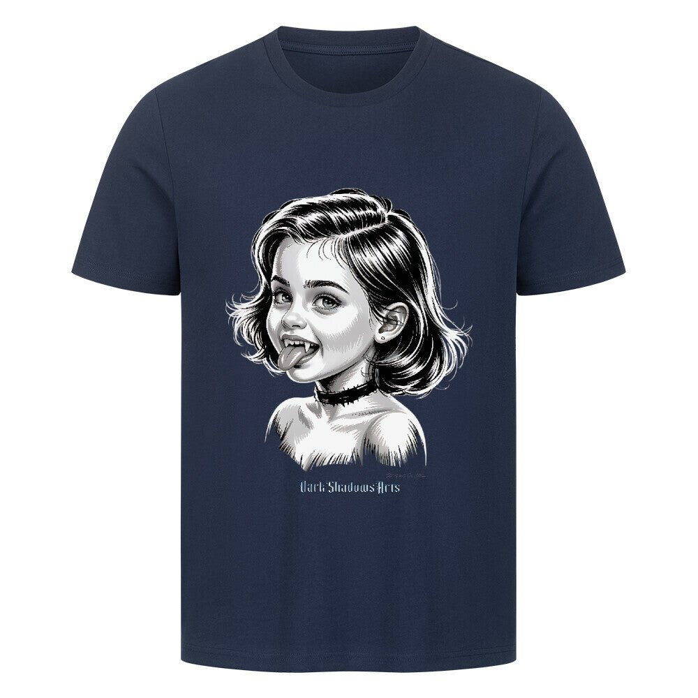 Kleine Vampirin mit Frechmut - HigherBlanks Premium T-Shirt | T-Shirt | Dark Shadows Arts