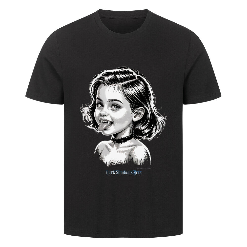 Kleine Vampirin mit Frechmut - HigherBlanks Premium T-Shirt | T-Shirt | Dark Shadows Arts