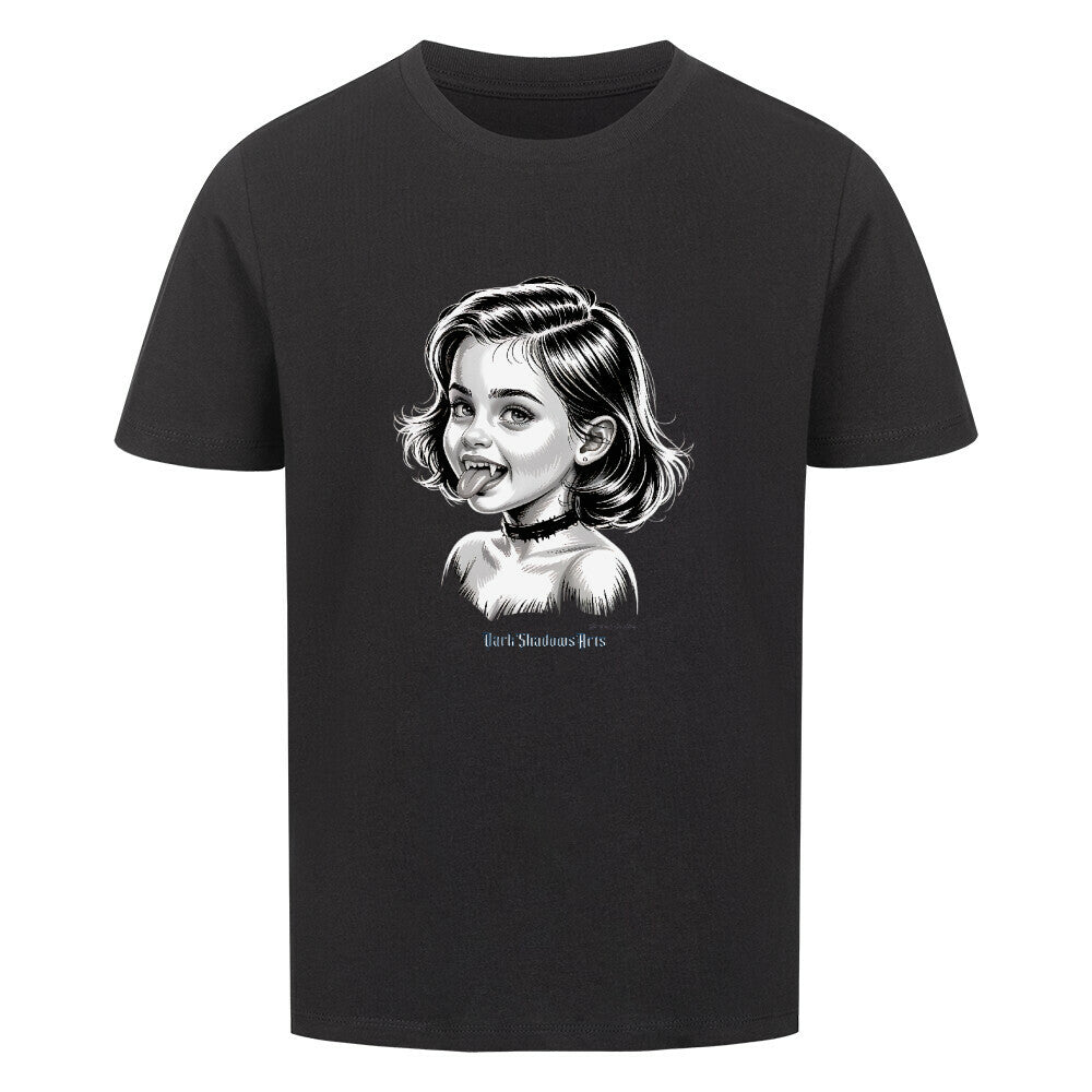 Kleine Vampirin mit Frechmut - Premium Organic Shirt Kids | T-Shirt | Dark Shadows Arts