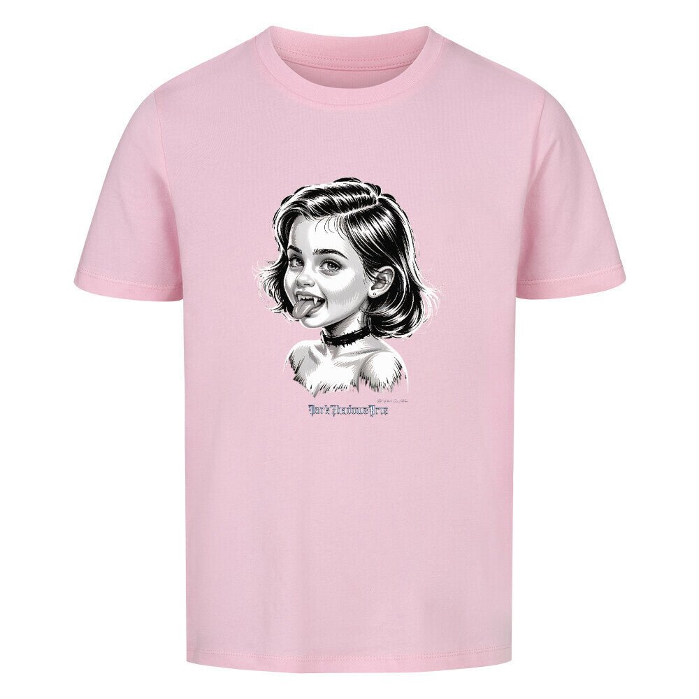 Kleine Vampirin mit Frechmut - Premium Organic Shirt Kids | T-Shirt | Dark Shadows Arts