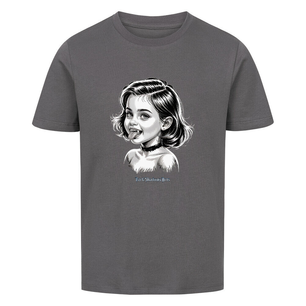 Kleine Vampirin mit Frechmut - Premium Organic Shirt Kids | T-Shirt | Dark Shadows Arts