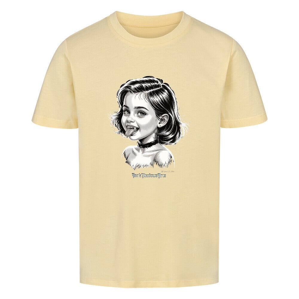 Kleine Vampirin mit Frechmut - Premium Organic Shirt Kids | T-Shirt | Dark Shadows Arts