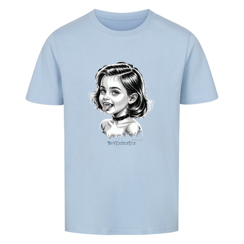 Kleine Vampirin mit Frechmut - Premium Organic Shirt Kids | T-Shirt | Dark Shadows Arts