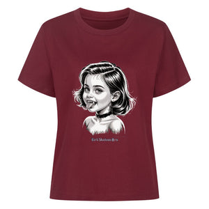 Kleine Vampirin mit Frechmut - Premium Organic Shirt Women | T-Shirt | Dark Shadows Arts