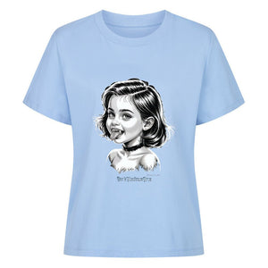 Kleine Vampirin mit Frechmut - Premium Organic Shirt Women | T-Shirt | Dark Shadows Arts