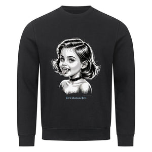 Kleine Vampirin mit Frechmut - Premium Organic Sweatshirt | Sweatshirt | Dark Shadows Arts