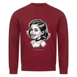 Kleine Vampirin mit Frechmut - Premium Organic Sweatshirt | Sweatshirt | Dark Shadows Arts