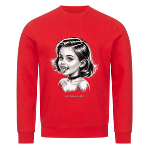 Kleine Vampirin mit Frechmut - Premium Organic Sweatshirt | Sweatshirt | Dark Shadows Arts