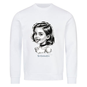Kleine Vampirin mit Frechmut - Premium Organic Sweatshirt | Sweatshirt | Dark Shadows Arts