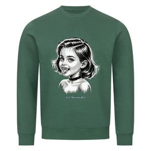 Kleine Vampirin mit Frechmut - Premium Organic Sweatshirt | Sweatshirt | Dark Shadows Arts