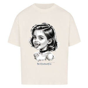 Kleine Vampirin mit Frechmut - VACANCY Oversized Shirt | T-Shirt | Dark Shadows Arts