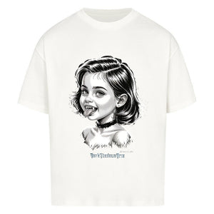 Kleine Vampirin mit Frechmut - VACANCY Oversized Shirt | T-Shirt | Dark Shadows Arts