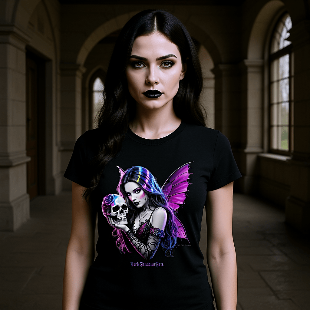 Königin der Schattenflügel - HigherBlanks Premium T-Shirt | T-Shirt | Dark Shadows Arts