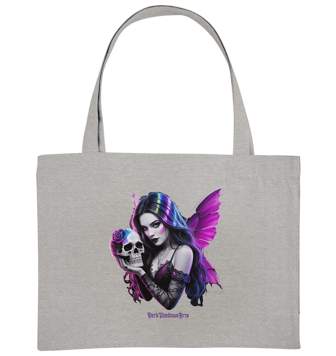 Königin der Schattenflügel - Ladies Organic Shirt Dress - Organic Shopping - Bag | Taschen | Dark Shadows Arts