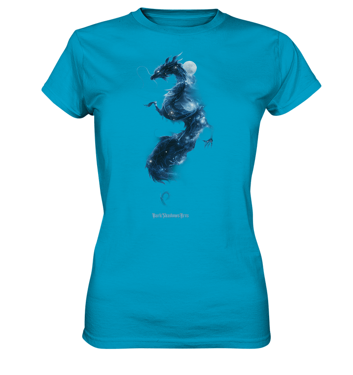 Kosmischer Drachen – Mystische Sternenenergie - Ladies Premium Shirt | Lady - Shirts | Dark Shadows Arts