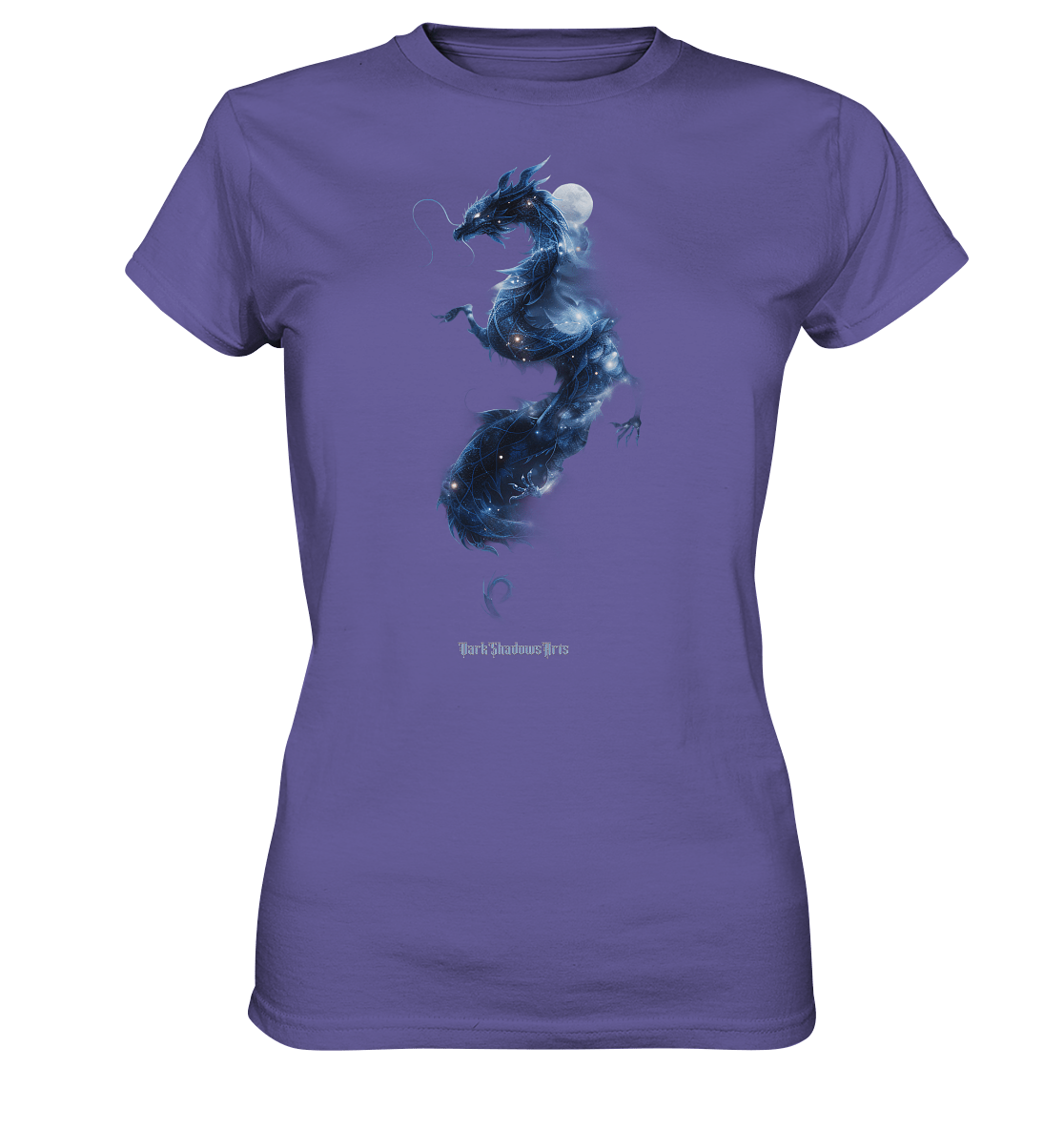 Kosmischer Drachen – Mystische Sternenenergie - Ladies Premium Shirt | Lady - Shirts | Dark Shadows Arts
