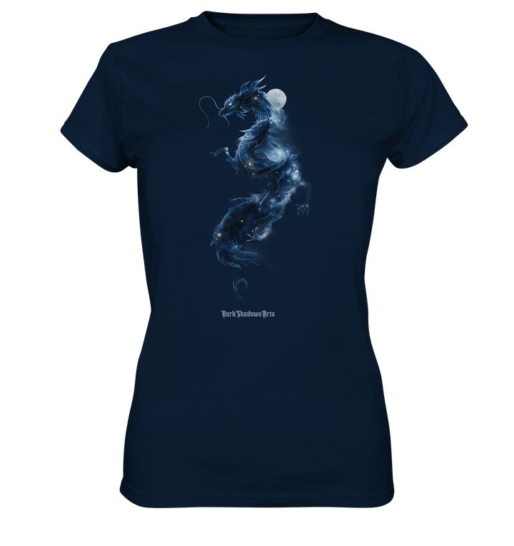 Kosmischer Drachen – Mystische Sternenenergie - Ladies Premium Shirt | Lady - Shirts | Dark Shadows Arts
