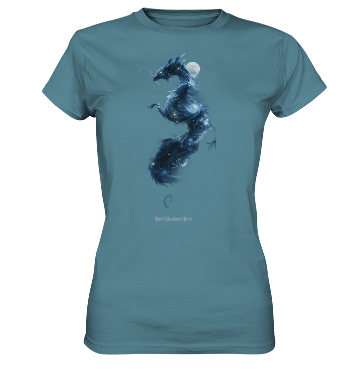 Kosmischer Drachen – Mystische Sternenenergie - Ladies Premium Shirt | Lady - Shirts | Dark Shadows Arts
