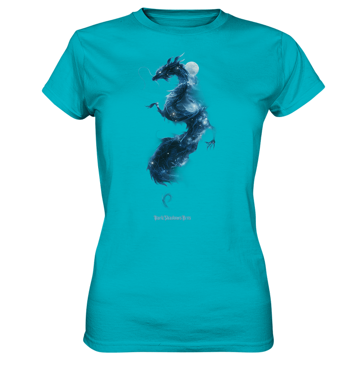 Kosmischer Drachen – Mystische Sternenenergie - Ladies Premium Shirt | Lady - Shirts | Dark Shadows Arts