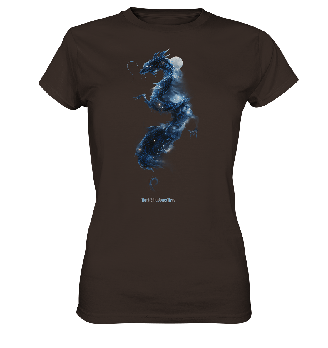 Kosmischer Drachen – Mystische Sternenenergie - Ladies Premium Shirt | Lady - Shirts | Dark Shadows Arts