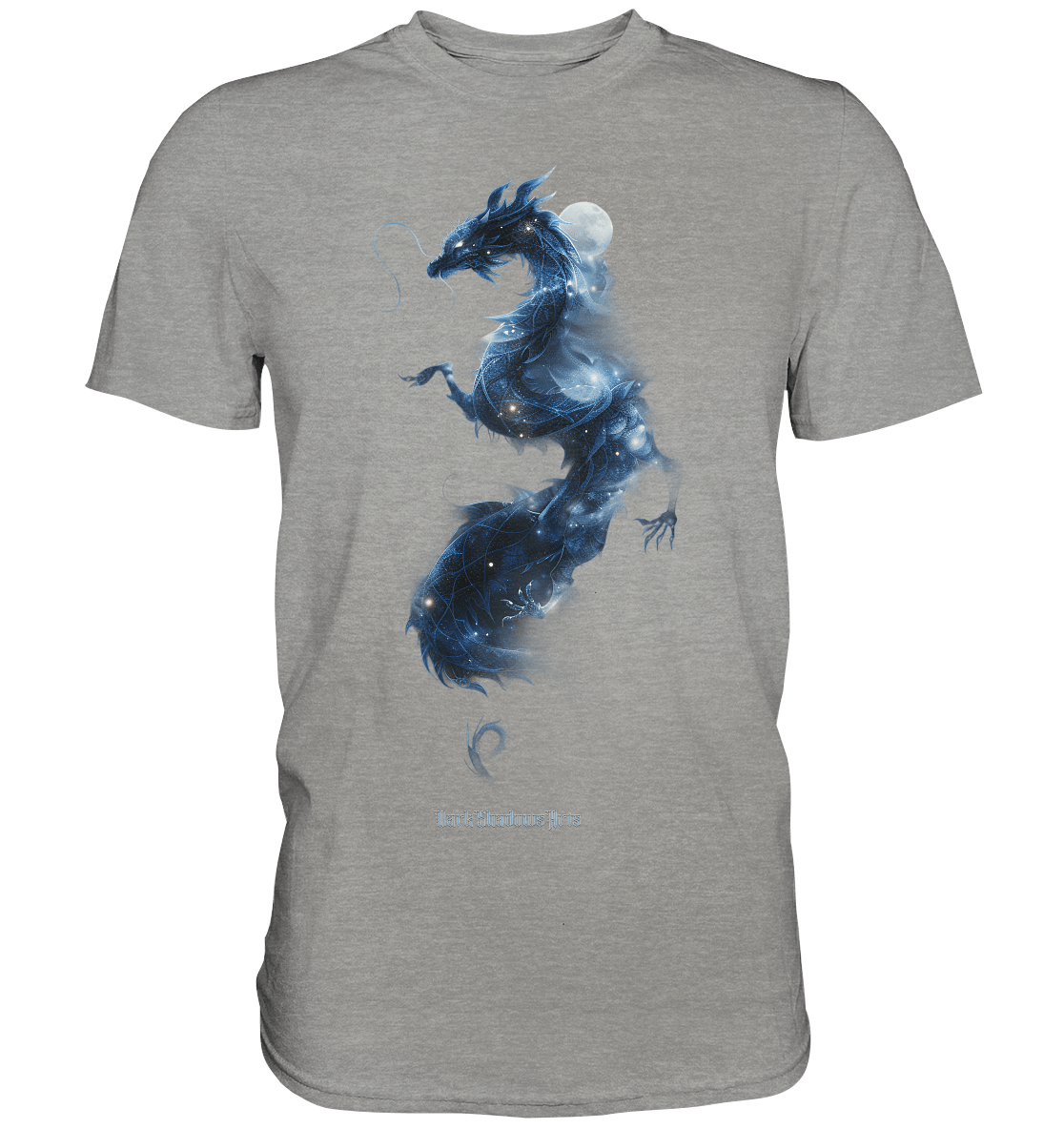 Kosmischer Drachen – Mystische Sternenenergie - Premium Shirt | Unisex - Shirts | Dark Shadows Arts