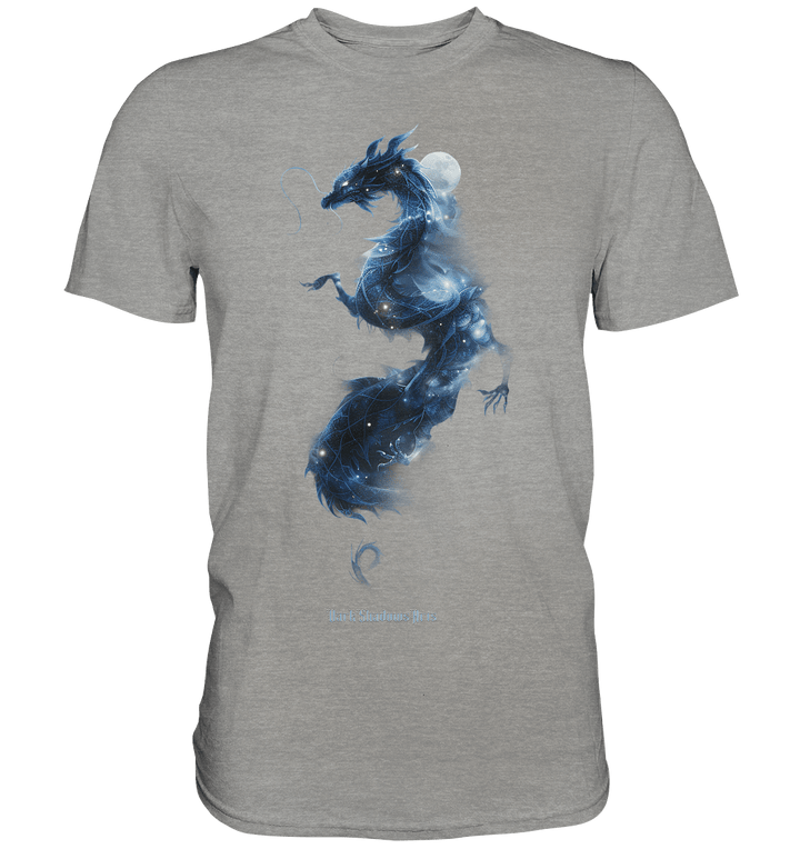 Kosmischer Drachen – Mystische Sternenenergie - Premium Shirt | Unisex - Shirts | Dark Shadows Arts