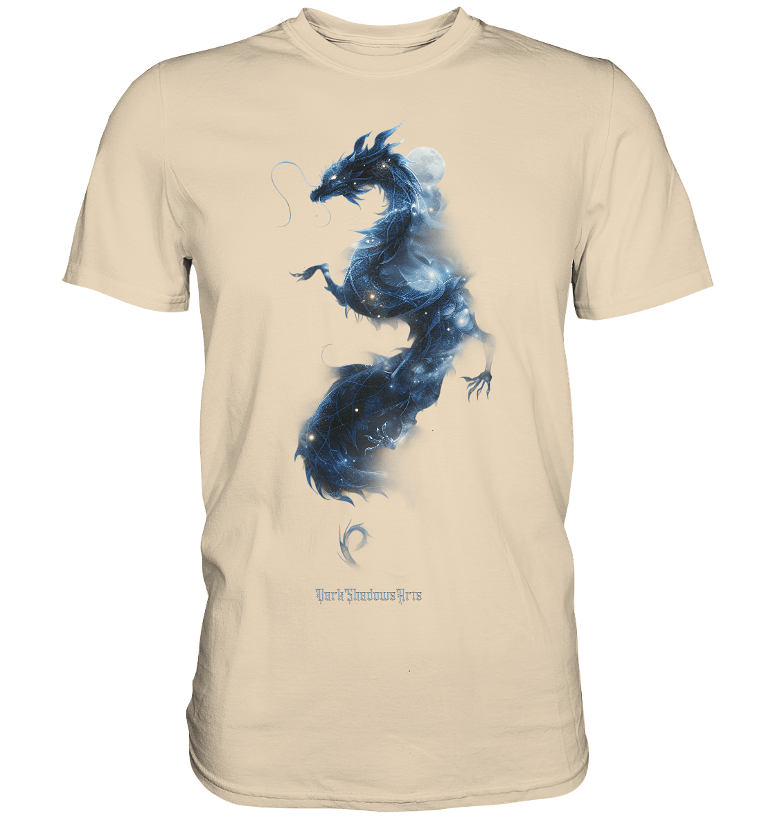 Kosmischer Drachen – Mystische Sternenenergie - Premium Shirt | Unisex - Shirts | Dark Shadows Arts