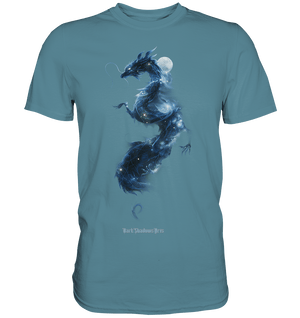 Kosmischer Drachen – Mystische Sternenenergie - Premium Shirt | Unisex - Shirts | Dark Shadows Arts