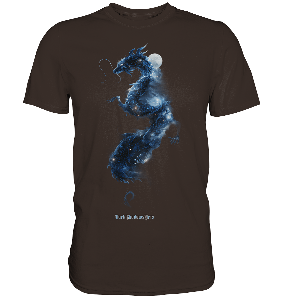 Kosmischer Drachen – Mystische Sternenenergie - Premium Shirt | Unisex - Shirts | Dark Shadows Arts