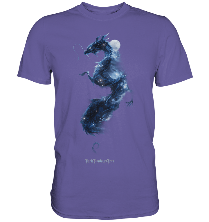 Kosmischer Drachen – Mystische Sternenenergie - Premium Shirt | Unisex - Shirts | Dark Shadows Arts