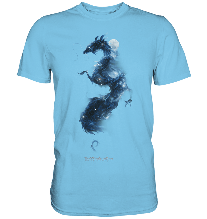 Kosmischer Drachen – Mystische Sternenenergie - Premium Shirt | Unisex - Shirts | Dark Shadows Arts