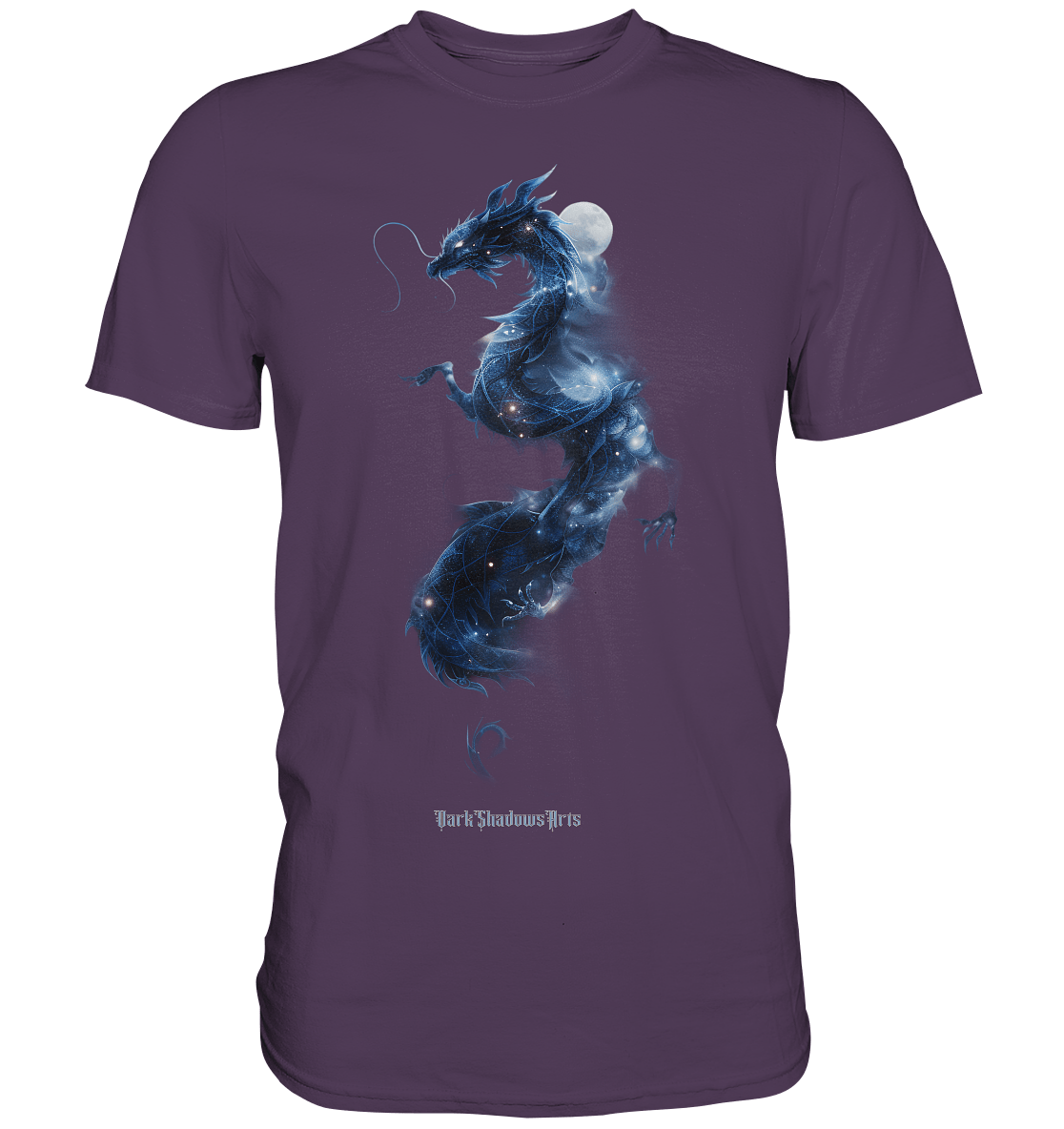 Kosmischer Drachen – Mystische Sternenenergie - Premium Shirt | Unisex - Shirts | Dark Shadows Arts