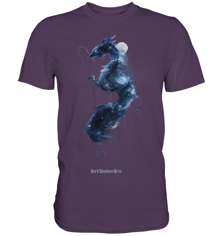 Kosmischer Drachen – Mystische Sternenenergie - Premium Shirt | Unisex - Shirts | Dark Shadows Arts