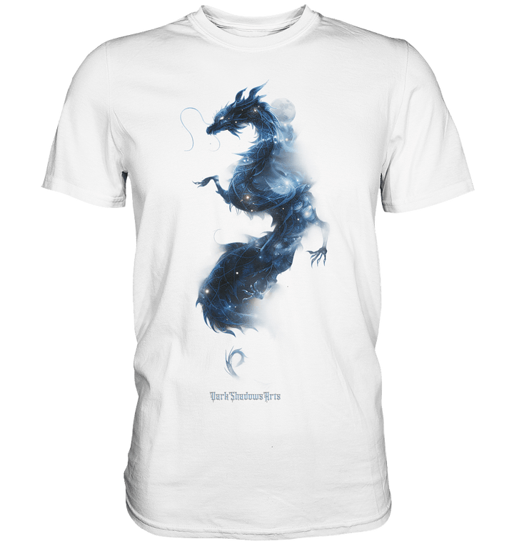 Kosmischer Drachen – Mystische Sternenenergie - Premium Shirt | Unisex - Shirts | Dark Shadows Arts