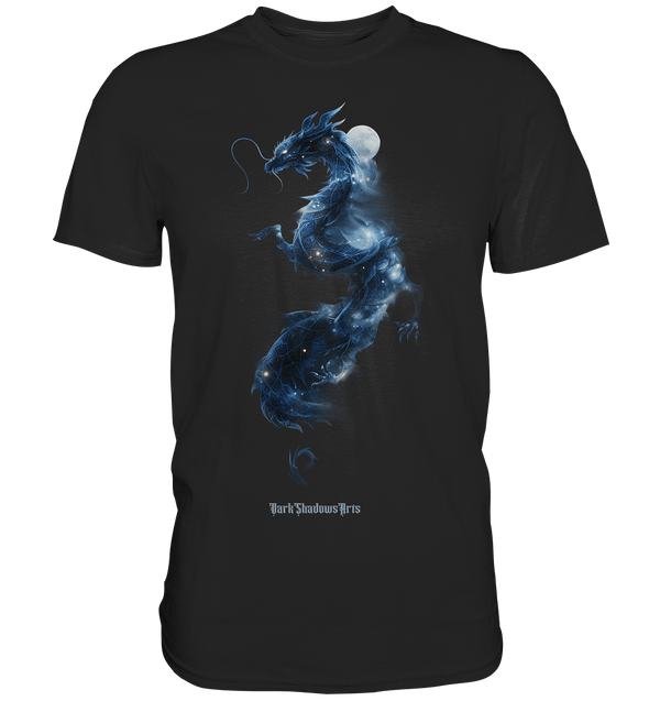 Kosmischer Drachen – Mystische Sternenenergie - Premium Shirt | Unisex - Shirts | Dark Shadows Arts