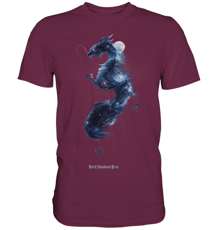 Kosmischer Drachen – Mystische Sternenenergie - Premium Shirt | Unisex - Shirts | Dark Shadows Arts