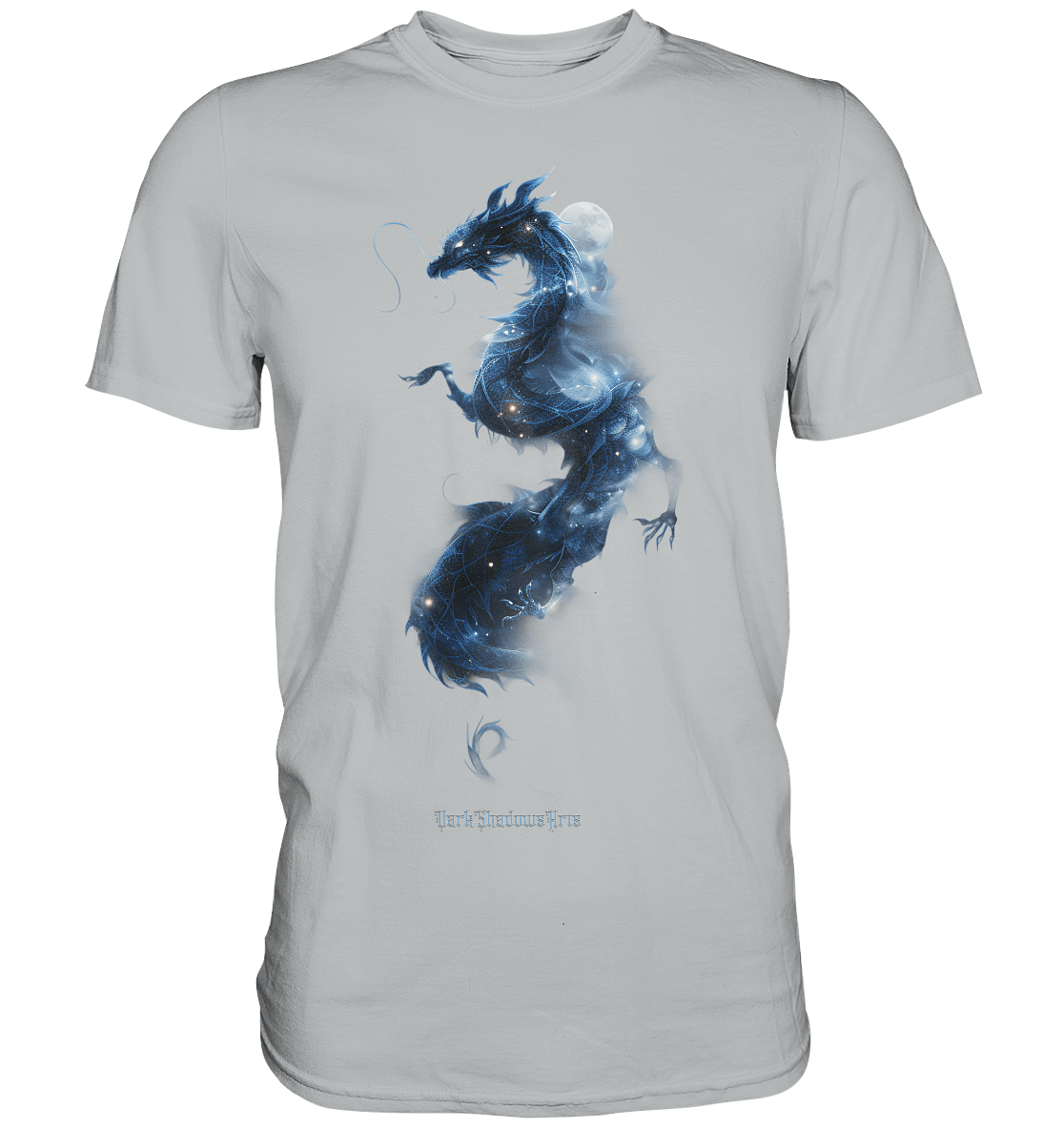 Kosmischer Drachen – Mystische Sternenenergie - Premium Shirt | Unisex - Shirts | Dark Shadows Arts