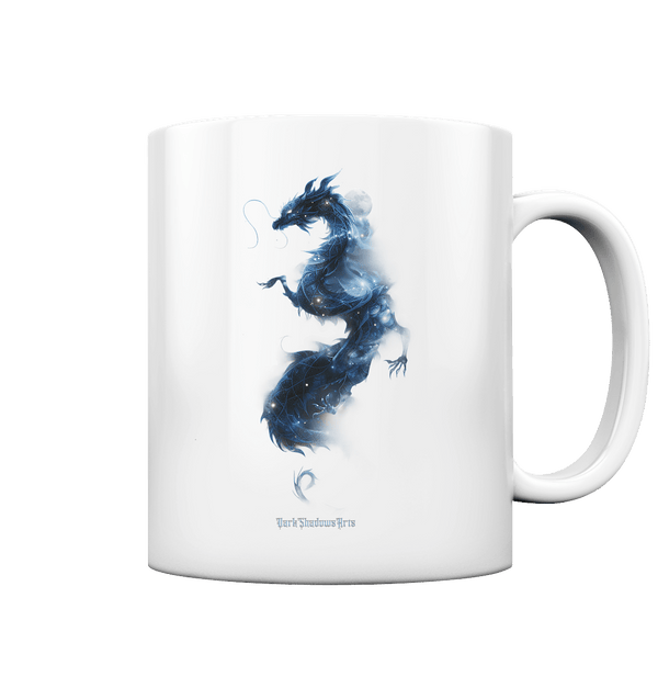 Kosmischer Drachen – Mystische Sternenenergie - Tasse glossy | Trinkgefäße | Dark Shadows Arts