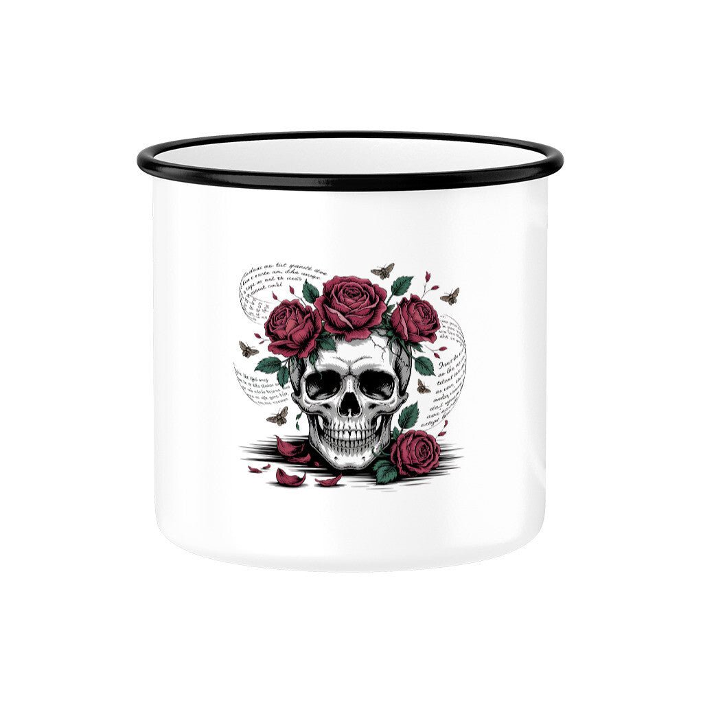 Lebe wild. Stirb poetisch. - Emaille Tasse | Mug | Dark Shadows Arts