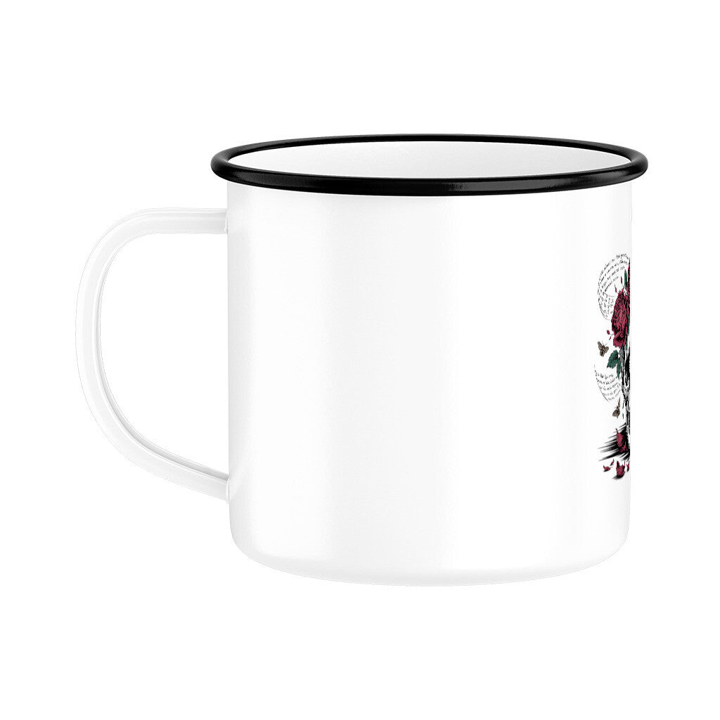 Lebe wild. Stirb poetisch. - Emaille Tasse | Mug | Dark Shadows Arts
