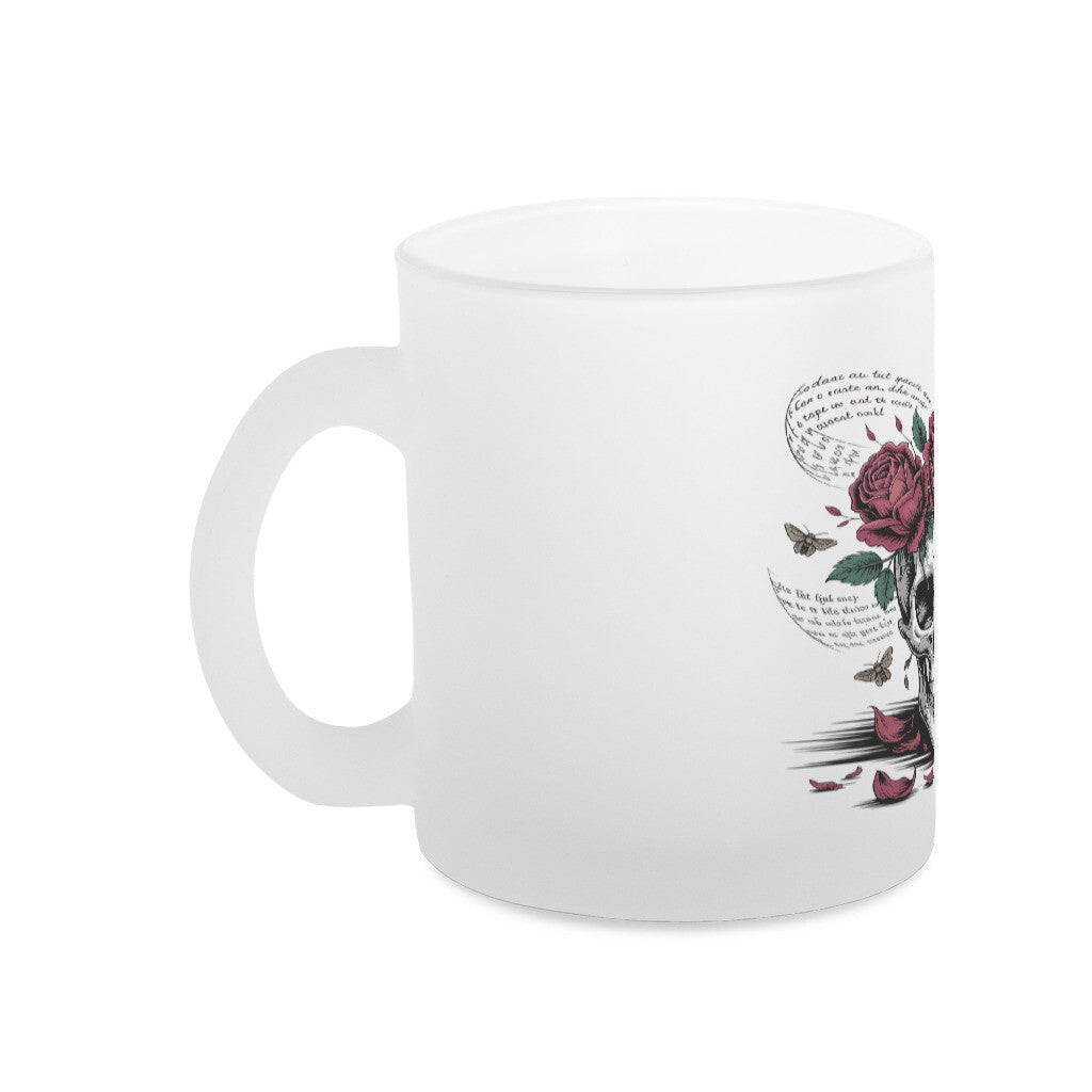Lebe wild. Stirb poetisch. - Glas - Tasse satiniert | Mug | Dark Shadows Arts