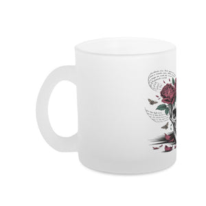 Lebe wild. Stirb poetisch. - Glas - Tasse satiniert | Mug | Dark Shadows Arts