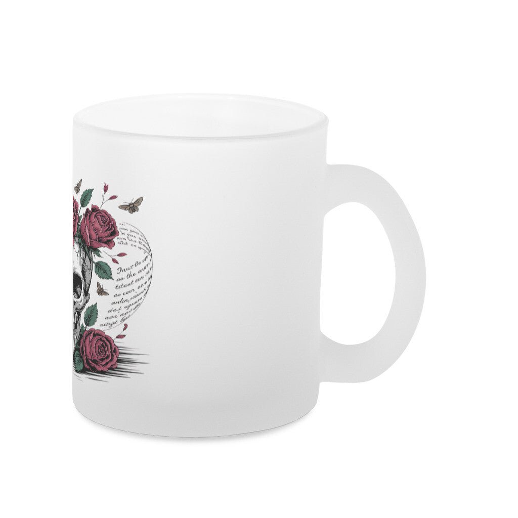 Lebe wild. Stirb poetisch. - Glas - Tasse satiniert | Mug | Dark Shadows Arts